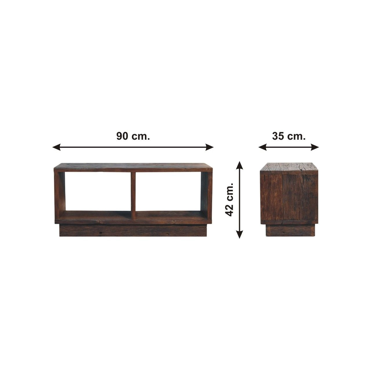 Reclaimed Cube Media Unit